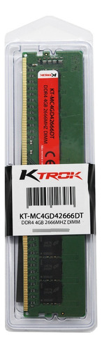 Memória Ram Para Desktop Pc 4gb Ddr4 2666mhz Udimm