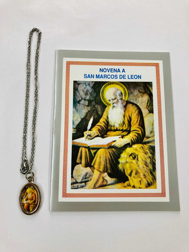 Novena De San Marcos De León + Medalla Y Cadena