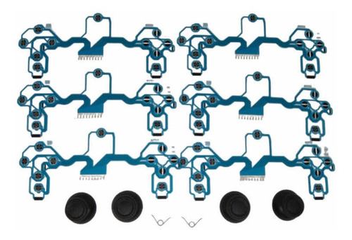6 Membrana Control Ps4 + 4 Tapas Capuchón Ps4 + 2 Resortes