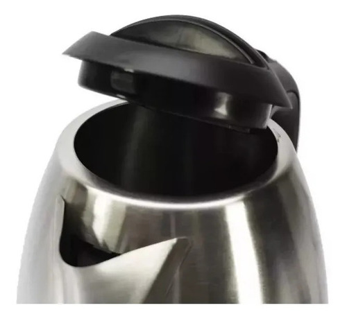 Imagen 4 de 5 de Pava Electrica Jarra Acero Inoxidable Mate Cafe 2 Litros