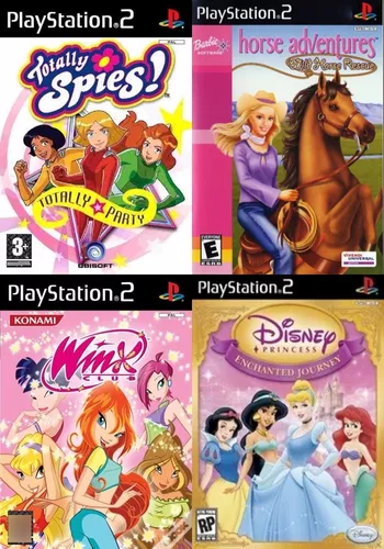Kit Games Infantis Meninas com 4 Jogos (PS2)