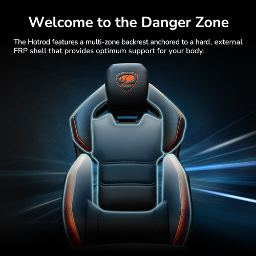 Silla Gamer Cougar Hotrod Orange Ergonómica