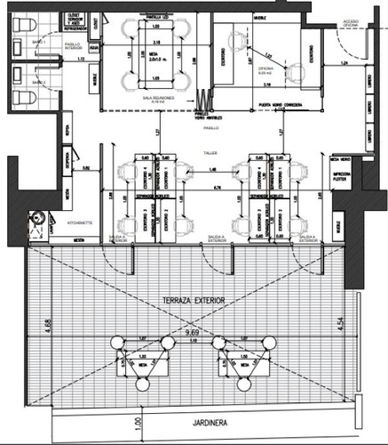 Oficina Única Y Con 50 M2 De Terraza, Uso Exclusivo !