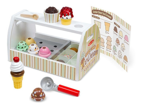 Helado Y Cuchara De Madera Melissa Y Doug (28 Piezas)