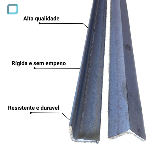 Cantoneira De Ferro 1 1/2 X 1/8 (38,10 X 3,2mm) - 6 Metros