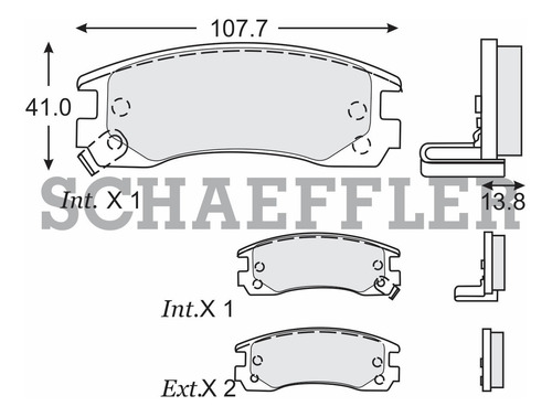 Balatas De Disco Traseras Chevrolet Ls Venture 2001-2004 Fag