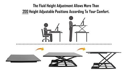 Oficina Escritorio Pie Altura Ajustable Convertidor