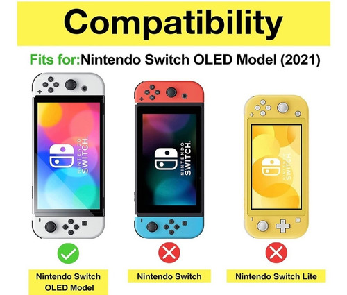 Imagen 3 de 5 de Procase Nintendo Switch - Funda Con Tapa Pana Nintendo Oled
