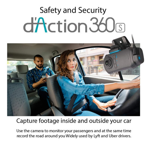 Razo Dc5000a D'action 360s, 360 Grados Dash Cam: 7.3