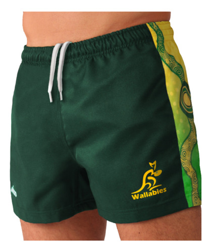 Short De Rugby Imago Wallabies Juego Tela Reforzada