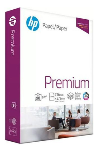 Papel Sulfite Carta 90g 216x279 Com 500 Fls - Hp