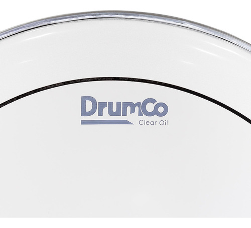 Parche Para Bombo Clear Oil De 18 Dr-18cdpo Drumco Color Transparente