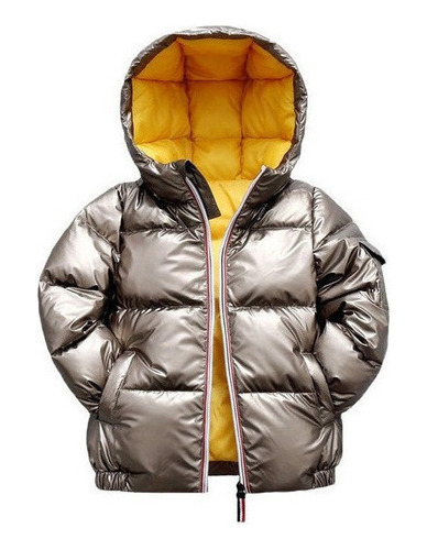 Abrigo Grueso Brillante Chaqueta Impermeable Niños Invierno