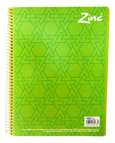 Pack 3 Cuaderno Scribe Profesional Zinc Economico 100hjs Color Variados