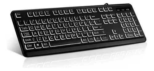 Teclado ergonomico retroiluminado hotsell