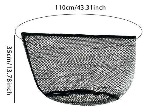 Bolsa De Malla Negra, Saco De Malla Plegable, Cesta De