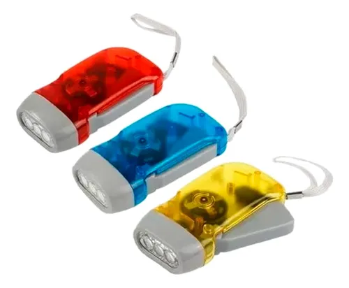 Linterna Manual Con Dinamo Sin Pilas Ni Cables Hogar Camping