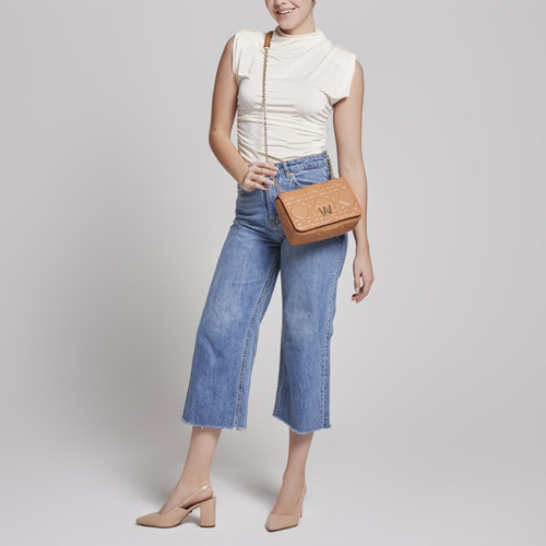Bolsa Crossbody Para Mujer Westies Naranja Hbselenawe Acabado de los herrajes Oro Diseño de la tela Liso