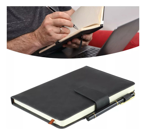 Cuero Pu Libreta De Pasta Dura Con Pluma Y Caja De Regalo