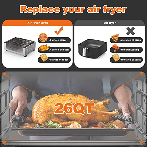Horno Geek Chef Air Freyer De 26 Cuartos De Galón, Freidora