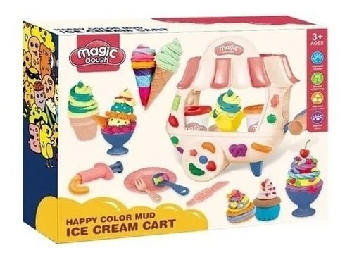  Masa Plastilina Magic Dough  Carrito De Helados 8086