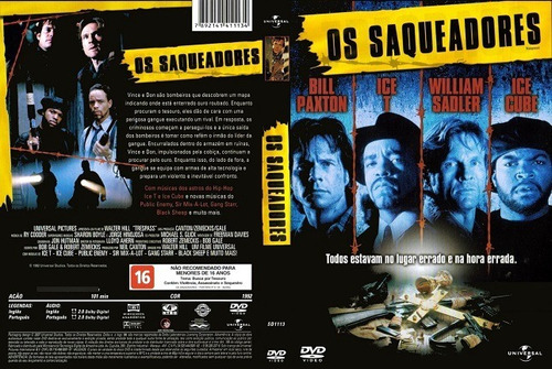 Dvd Os Saqueadores Com Bill Paxtom E Ice Cube