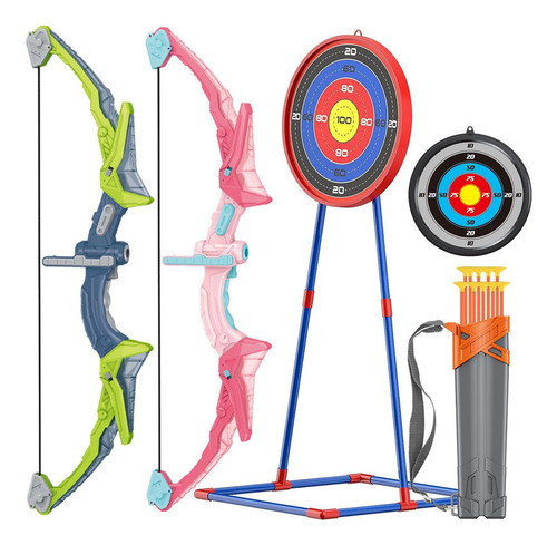 Set De Arco Y Flecha Para Niños Con Diana Y Ventosas