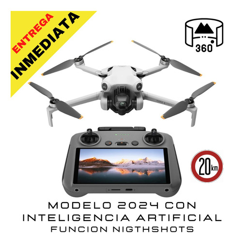 Dji Mini 4 Pro Rc-2 Drone 4k Hdr Ultima Version Pantalla Ia