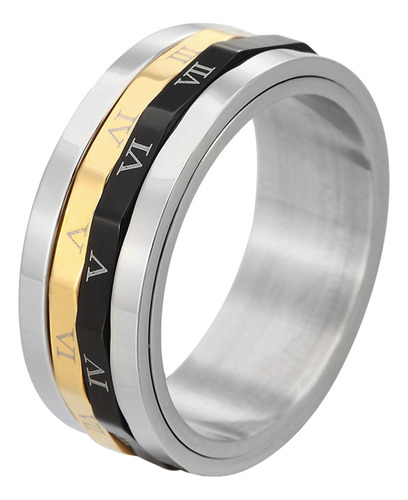 Accesorio De Moda Masculino Transit Titanium Steel Ring Spor