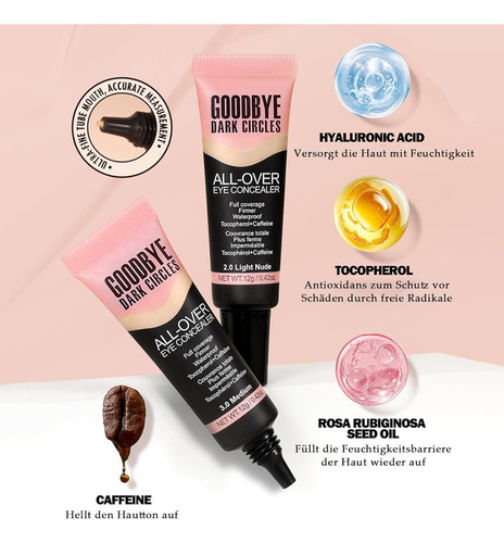 Corrector Líquido, Corrector De Color, Corrector De Ojeras
