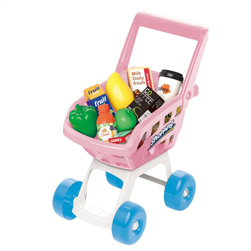 Mercadinho Infantil Caixa Registradora E Carrinho Brinquedo