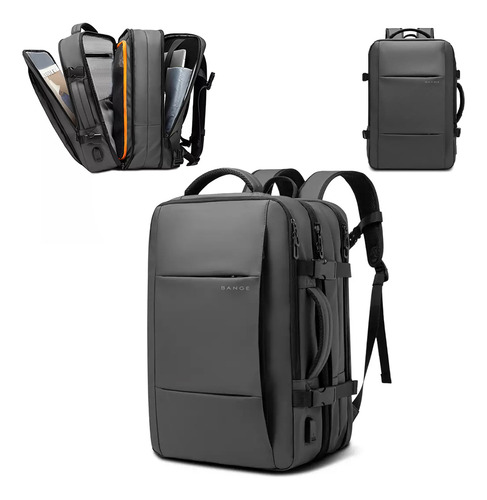 Mochila De Viaje Carry On Viaje Avion Bange Cabina 45l Verde Color Verde Oscuro Diseño De La Tela Lisa