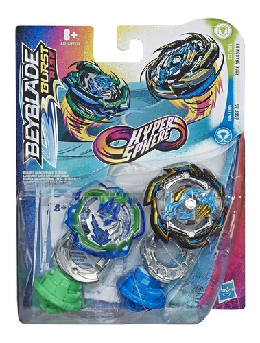 Beyblade Burst Rise Ogre 05 & Rock Dragon D5 Sin Lanzador