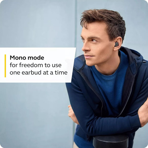 Auricular Simil Jabra 3 Sonido Sublime Y App Sinc Tu Celular Gris Oscuro