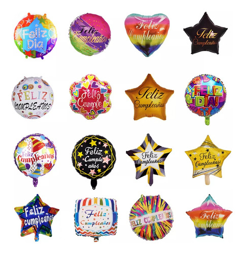 Pack De Globos 36 Unidades Con Varillas