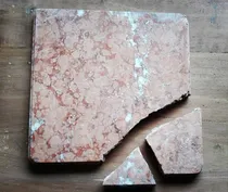 Comprar Antigua Tapa Marmol Rosa Verona Mesa Luz Quebrado Rajado