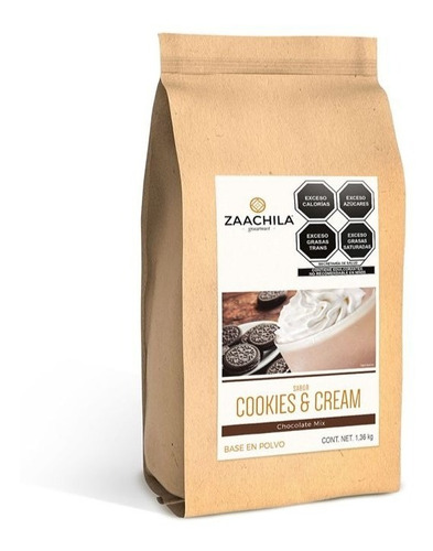 Zaachila Polvo Para Frappe,  Sabor: Cookies And Cream