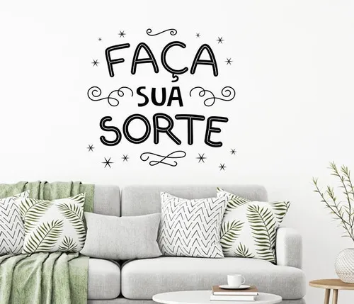 Adhesivo decorativo de pared Phrase Make Your Luck
