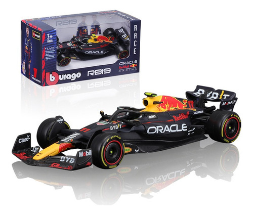 T Biburago 2023 Redbull F1 Rb19 #11 Pérez 1/43 Fiat Fórmula