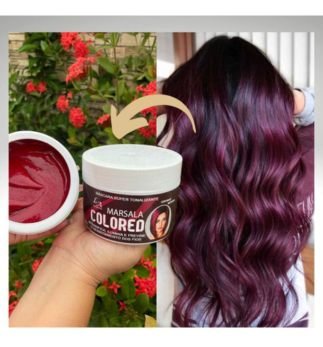 Kt Shampoo E Máscara Tonalizante Marsala Intenso S/amônia