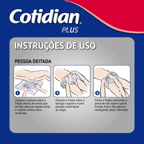 Imagem 3 de 7 de Fralda Adulto Cotidian Plus M Com 18 Unidades