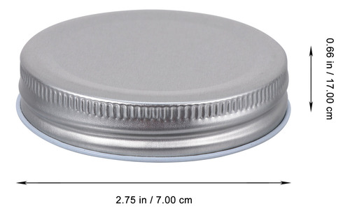 16 Fundas De Almacenamiento Herméticas De Hojalata De 70 Mm,