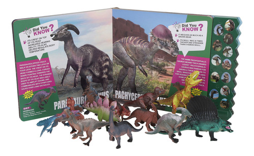Libro De Sonidos De Dinosaurios Para Niños, 12 Tipos, Realis