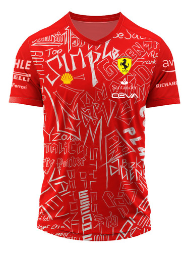 Remera F1 Leclerc Talle Especial Ferrari Calidad