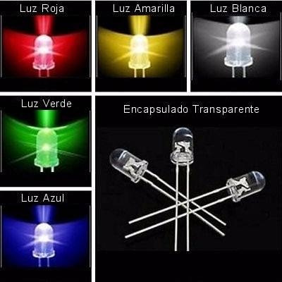 100 Unidades Leds 5mm Blanco Frio Alto Brillo 12000 Mcd 30º