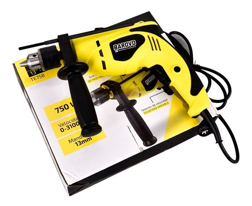 Taladro percutor atornillador eléctrico de 13mm Barovo TE75B 750W 220V 50Hz