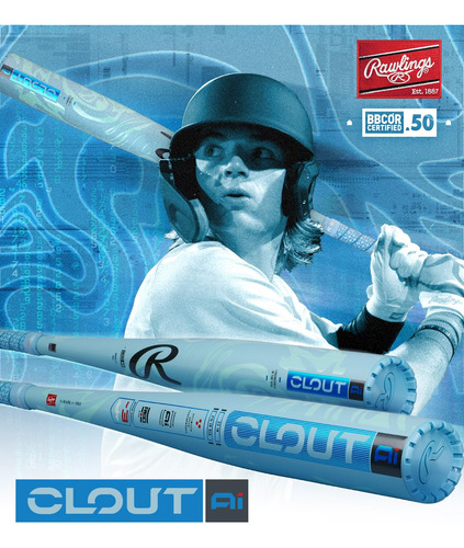 Bate De Béisbol Rawlings Clout Air Air Bbcor 33 Pulgadas -3