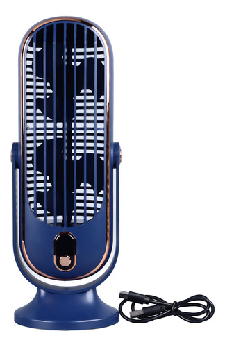 Ventilador De Mesa Con Conector Usb Portátil, 5 Marchas, Sil