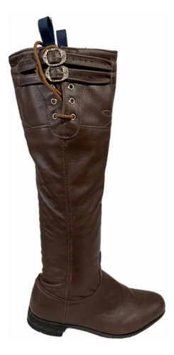 Bota Acordonada Marrón