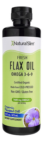 Naturalslim Flax Oil Aceite De Lino Omega 3-6-9